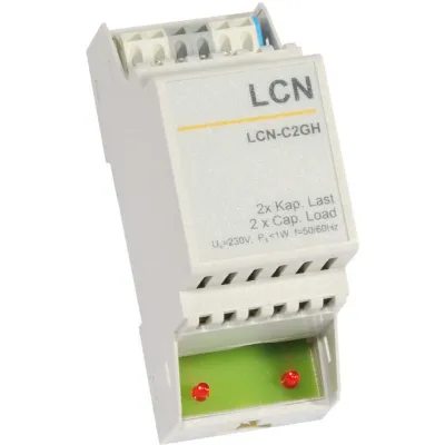 Issendorff Grundlastmodul LCN-C2GH für Hutschiene | 2 Eingänge | für Relais & Schütze | Zubehör Installationsschalter