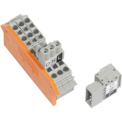ISSENDORFF Klemmblock LCN-K3 | 3-polig | Anschlussklemme für LCN-PKU PC-Koppler | Hutschiene 1TE | servicefreundlich