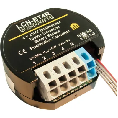 Issendorff Bussystem-Binäreingang LCN-BT4R | 4-fach Tastenumsetzer 230V | Unterputz | für LCN-Busmodule