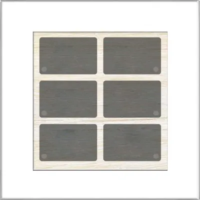 ISSENDORFF Glas-Tastenfeld LCN-GT6W | 6 Tasten | 6 LED | kapazitiv | Temperatursensor | Unterputz | Glas | weiß