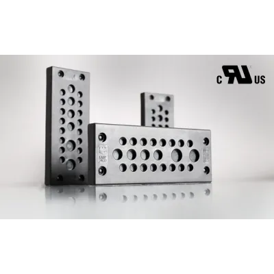 JACOB Kabeldurchführungsplatte KADP 24/29 F305-9240-08 | Flansch | 36x112x16 mm | Kunststoff | schwarz RAL9005