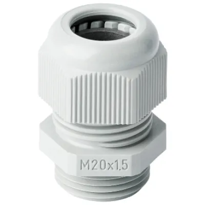 JACOB Kabelverschraubung 50.620 PA7001 M20x1,5 | IP68 | Polyamid PA | Zugentlastung | 8-13mm | silbergrau