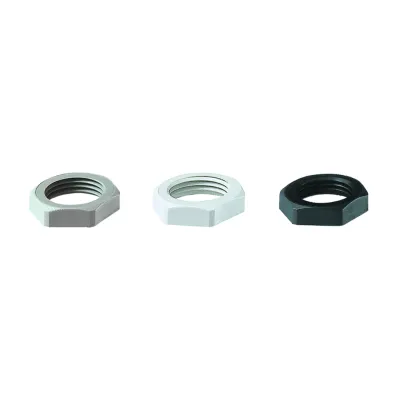 Jacob Gegenmutter M16x1,5 50.216 PA7001 | Kabelverschraubung Zubehör | Polyamid glasfaserverstärkt | silbergrau