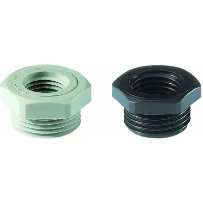 Jacob Reduzierring M32/M25x1,5 PA-Reduktion | metrisches Innen- und Außengewinde | Polyamid | 6-kant | grau RAL7035