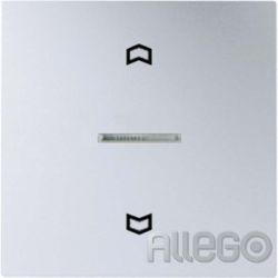 Jalousie-Funktaste AP Aluminium alu mt