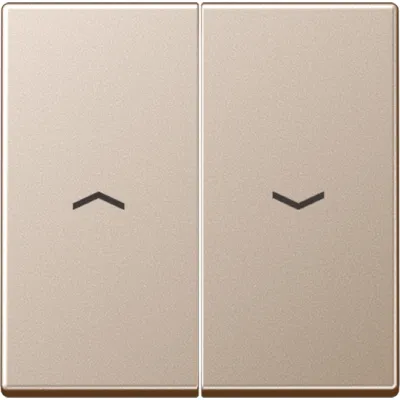 JUNG Wippe für Jalousie-Schalter/-Taster A595PCH | zweiteilig | Pfeilsymbole | Duroplast | IP44 | champagner