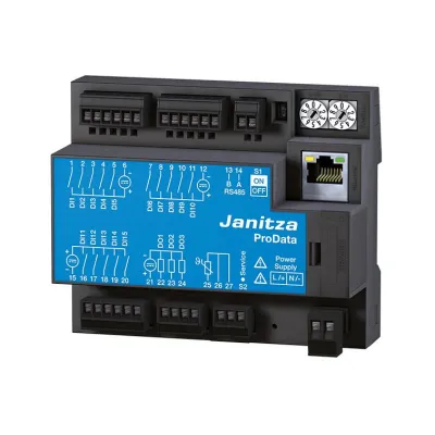 Janitza Datenlogger PRODATA2 5224011 | 20V-250V AC/DC | Ethernet Modbus Gateway | 15 Digitaleingänge | Hutschiene