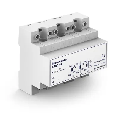 Janitza Stromwandler ASRD14 1503403 | 3-phasig | 50/5A | Klasse 1 | 1VA | Berührungsschutz | Öffnung 13,5mm