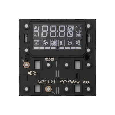 JUNG KNX Raumcontroller-Modul A 429 D 1ST | 6-fach | Unterputz | Status-LED | Temperaturregelung | Busankoppler