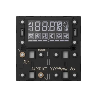 JUNG KNX Raumcontroller-Modul A 429 D 1ST | 6-fach | Unterputz | Status-LED | Temperaturregelung | Busankoppler