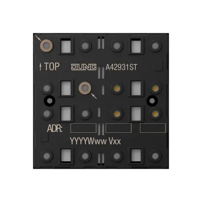 JUNG KNX Tastsensor-Modul A 4293 1ST | 3fach Universal | Unterputz | 6 Tasten | LED-Anzeige | Busankoppler | Kunststoff