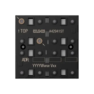 JUNG KNX Tastsensor-Modul A 4294 1ST | 4fach | Universal | F40 | Secure | Unterputz | 8 Tasten | LED | IP2X | Kunststoff