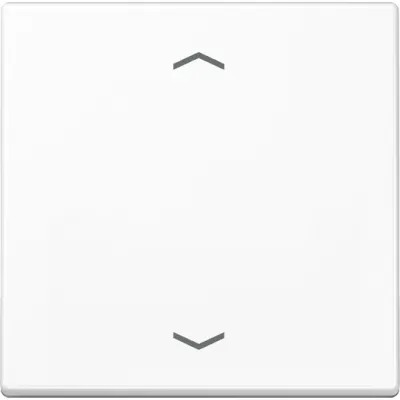 JUNG Wippe A101PWW für KNX Taster 1fach | Jalousie Pfeile Symbol | Duroplast glänzend | 55x55 mm | alpinweiß RAL 9016