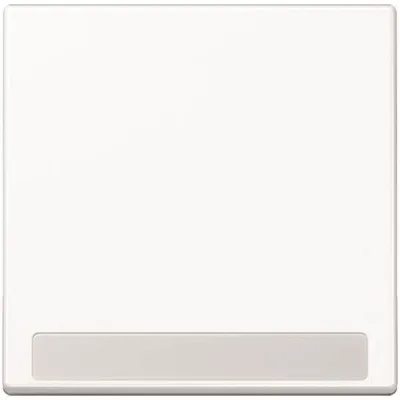 JUNG Wippe A 590 BF NA WW | Schalter/Taster | Beschriftungsfeld | Thermoplast | 55x55 mm | IP44 | glänzend | alpinweiß