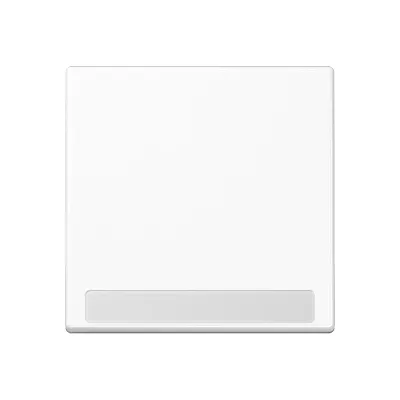 JUNG Wippe A 590 BF NA WW | Schalter/Taster | Beschriftungsfeld | Thermoplast | 55x55 mm | IP44 | glänzend | alpinweiß