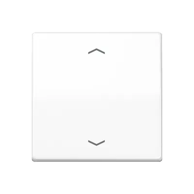 JUNG Wippe für KNX Taster 1fach AS101PWW | Jalousie Symbol Pfeile | Duroplast glänzend | 55x55mm | alpinweiß RAL 9016