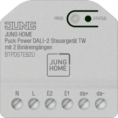 JUNG DALI-2 Steuergerät BTPDSTEB2U | Unterputz | 230V AC | Bluetooth Mesh | 2 Binäreingänge | Updatefähig