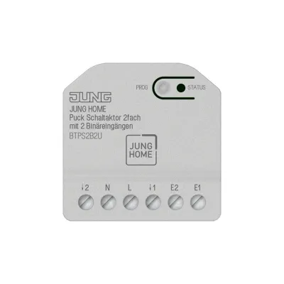 JUNG Schaltaktor Unterputz BTPS2B2U | 2-fach | 2 Binäreingänge | 16A | 2300W | 230V | Bluetooth Mesh | IP20