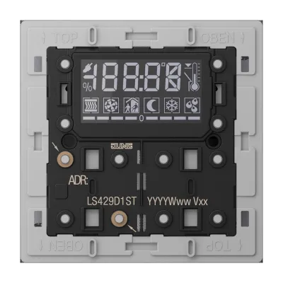 JUNG KNX Raumcontroller-Modul LS 429 D 1ST | 3-fach Unterputz | Temperaturregelung | Status-LED | Busankoppler | Schwarz
