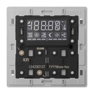 JUNG KNX Raumcontroller-Modul LS 429 D 1ST | 3-fach Unterputz | Temperaturregelung | Status-LED | Busankoppler | Schwarz