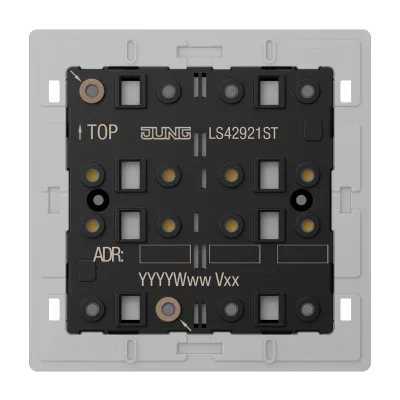 JUNG KNX Tastsensor-Modul LS 4292 1ST | 2fach | Universal | Secure | Unterputz | 4 Tasten | LED | IP2X | Kunststoff