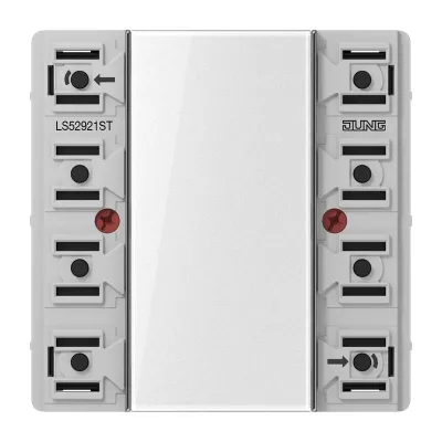 JUNG KNX Tastsensor-Modul Universal LS 52921 ST | 2-fach | Unterputz | 4 Tasten | LED | Busankoppler | IP20