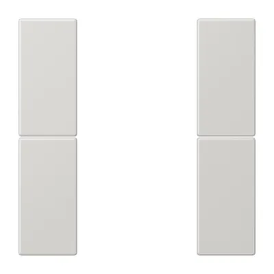 JUNG Tastensatz 2-fach LS502TSALG | Serienwippe für Tastsensor-Modul | Thermoplast glänzend | lichtgrau