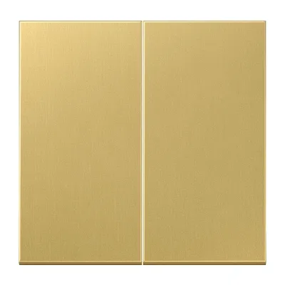JUNG Wippe Serienschalter ME 2995 C | 2-teilig | Messing Classic | Metall matt | IP44 | Klemmbefestigung | ohne Aufdruck