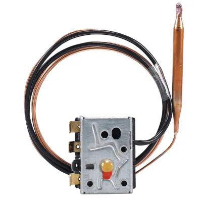 JUMO Sicherheitstemperaturbegrenzer 60002994 | Einbauthermostat 100°C | Kapillarrohr 2000mm | Stahlgehäuse | IP00
