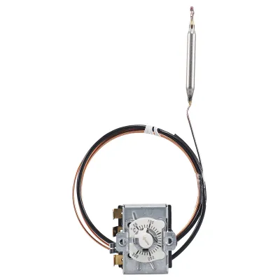 JUMO Temperaturwächter 60003225 | 50-300°C einstellbar | Kapillarrohrfühler 2m | Einbaugerät | Umschaltkontakt | IP00