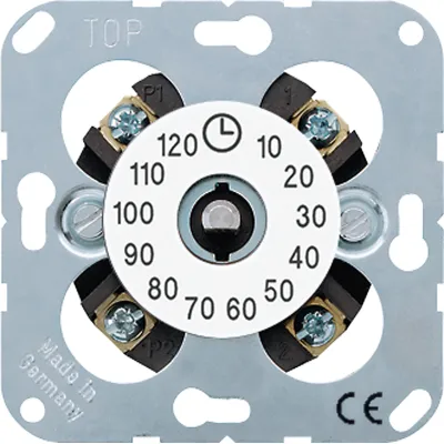 JUNG Zeitschalter mechanisch 11120-20WW | Schaltuhr 1-polig | 0-120 Min | Unterputz | 250V 16AX | alpinweiß