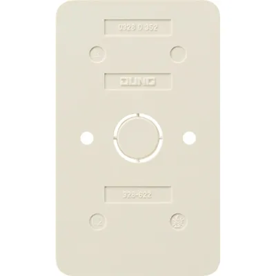 Jung Bodenplatte 328-622 | 2-fach AP600 | flammwidrig für 2-fach-Steckdose 6020A/6020KIA | Kunststoff Thermoplast | weiß