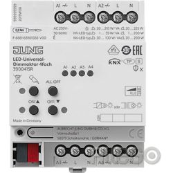 JUNG 390041SR KNX LED-Universal-Dimmaktor 4fach