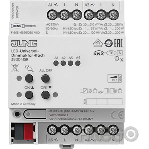 Bild: JUNG 390041SR KNX LED-Universal-Dimmaktor 4fach
