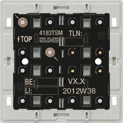 JUNG KNX Tastsensor-Modul 4193TSM 3-fach | Temperatursensor | Busankoppler | LED | Unterputz | Kunststoff