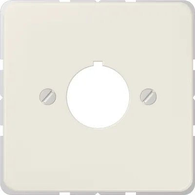 Jung Abdeckung für Befehlsgeräte 22,5mm | 564 CD500/ST550 | Tragring | Schraubbefestigung | Duroplast glänzend | weiß