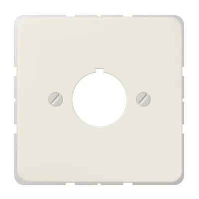 Jung Abdeckung für Befehlsgeräte 22,5mm | 564 CD500/ST550 | Tragring | Schraubbefestigung | Duroplast glänzend | weiß