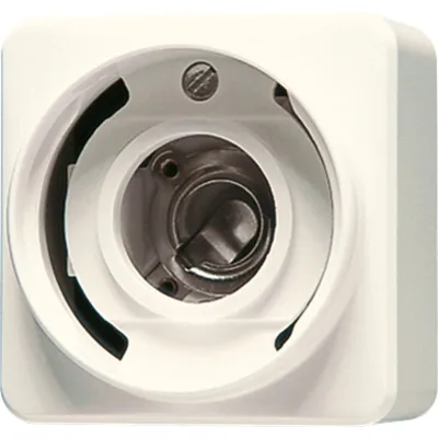 JUNG Lichtsignal 637-14A | E14 Fassung | Aufputz Basiselement | 230V | max. 5W | Duroplast glänzend | weiß