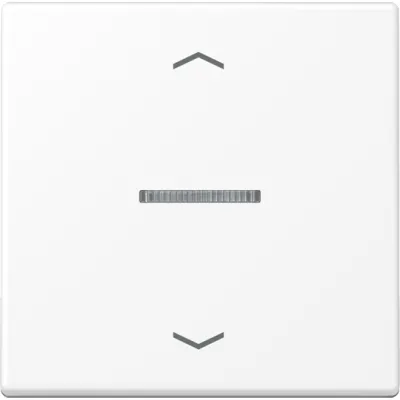 JUNG Wippe A 101 KO5P BF WWM für KNX Taster 1fach | Jalousie Schalter | Pfeilsymbol | Thermoplast matt schneeweiß