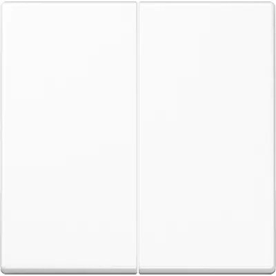 JUNG Wippe für Serientaster A102WW | 2-fach | Duroplast glänzend | KNX Taster kompatibel | 55x55 mm | alpinweiß