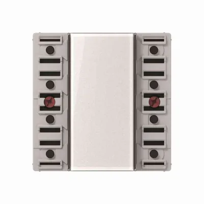 JUNG KNX Tastsensor-Modul A5074TSM | 4fach | Unterputz | integrierter Busankoppler | LED-Anzeige | Kunststoff | perlmutt