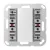 Bild: JUNG KNX Tastsensor-Modul A5074TSM | 4fach | Unterputz | integrierter Busankoppler | LED-Anzeige | Kunststoff | perlmutt