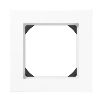 JUNG Rahmen 1-fach A 5581 HBF WW | 28mm Aufbauhöhe | waagrecht & senkrecht | Thermoplast | alpinweiß RAL 9016