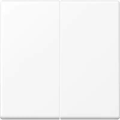 JUNG Wippe zweiteilig A595WWM | Serienschalter & Doppeltaster | Duroplast | schneeweiß matt | 55x55 mm | IP44