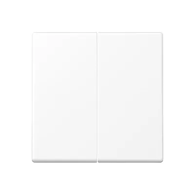 JUNG Wippe zweiteilig A595WWM | Serienschalter & Doppeltaster | Duroplast | schneeweiß matt | 55x55 mm | IP44