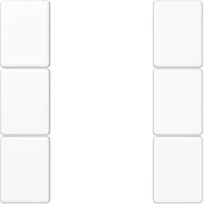 JUNG Tastensatz 3fach | Tastsensor-Modul AS/A F50 | aufklipsbar | Thermoplast glänzend | alpinweiß