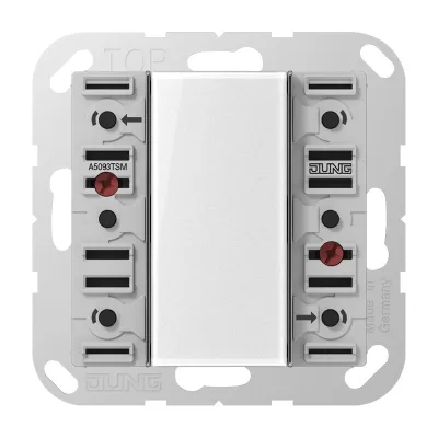 Jung KNX Tastsensor-Modul Universal 3fach Unterputz | Busankoppler | LED | Kunststoff transparent