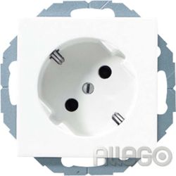 Jung A520-45KIWW SCHUKO-Steckdose 45Grad