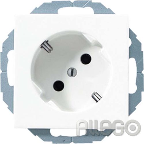 Bild: Jung A520-45KIWW SCHUKO-Steckdose 45Grad