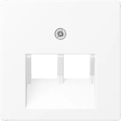 JUNG Abdeckung für UAE/IAE Anschlussdose A569-2BFPLUAWWM | 2-fach | Thermoplast | schneeweiß matt | 55x55mm